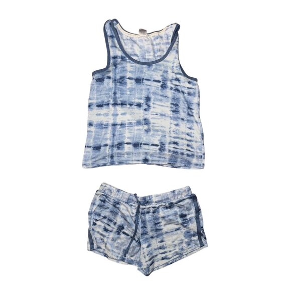 Lucky Brand Tie-Dye Tank & Shorts Set Blue - Picture 1 of 7